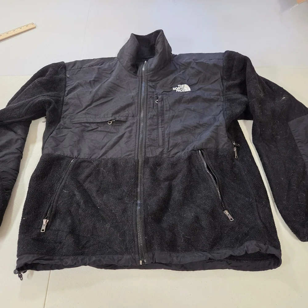 The North Face Denali Polartec Full Zip Fleece Jacket Mens Medium Black